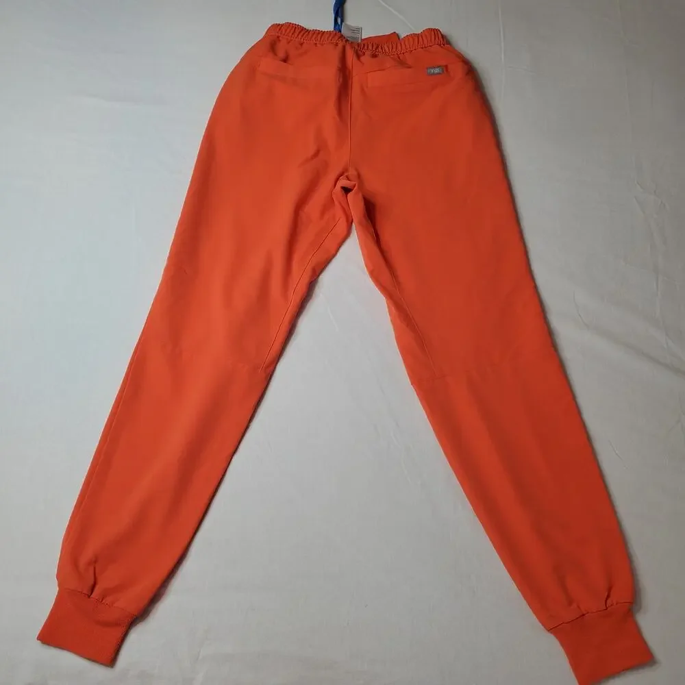 Figs Men's Size XS Tansen Jogger Slim-Fit Scrub Pants Orange MXXSW2004